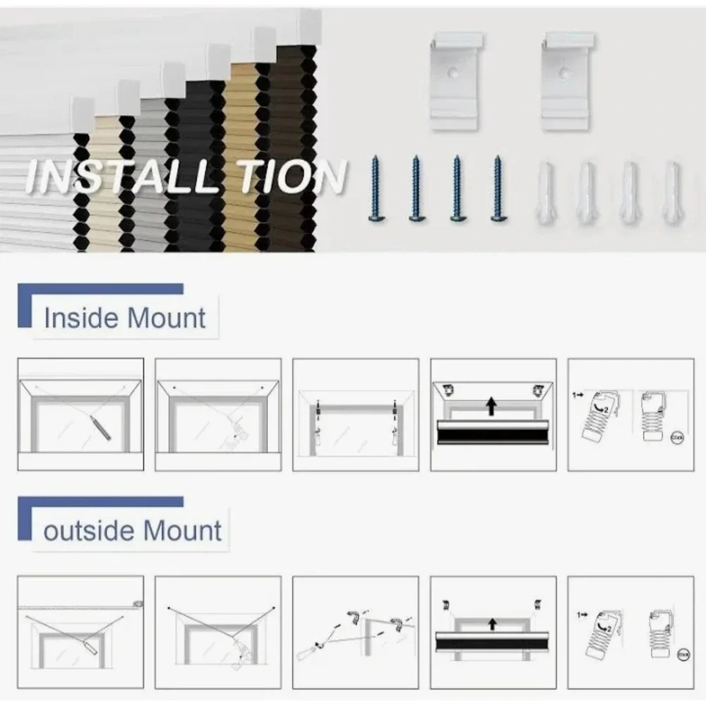 Cordless Blackout Cellular Shades for Windows 28 Wide‎ X 36 Long Beige